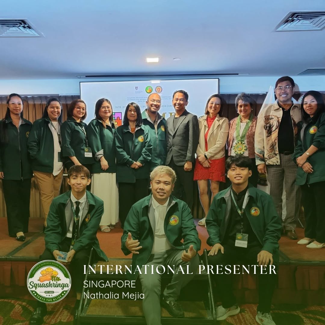Squashringa team presenting at an international event